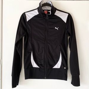 Black & White Puma Track Jacket